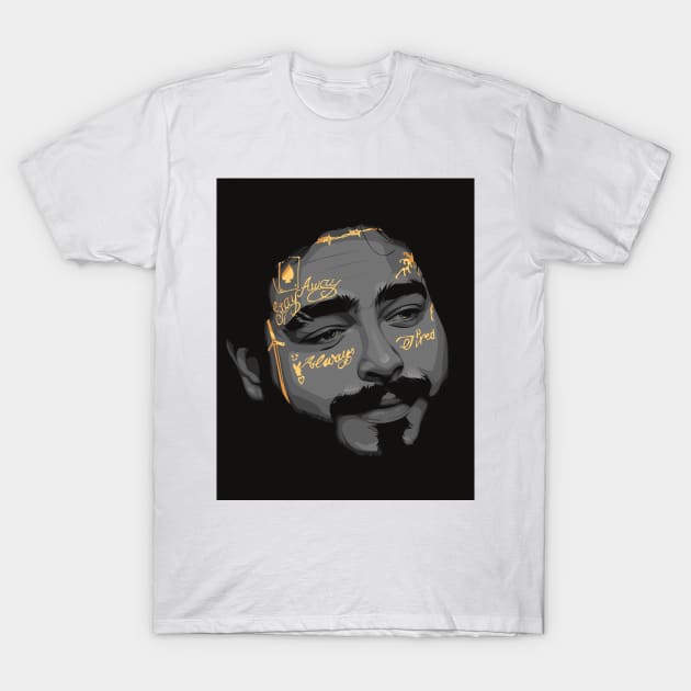 Post Malone Graphic T-Shirt by Gavzilla